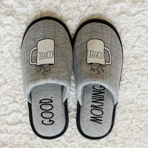 Rae Dunn Good Morning Slippers, Small